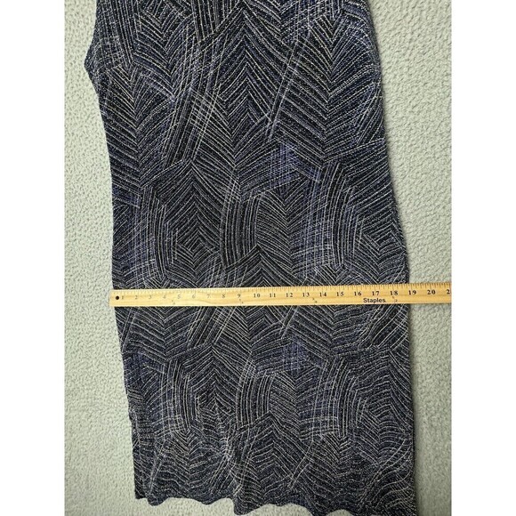 Vintage Rabbit Designs Dress Cardigan Set Womens 12M Blue Metallic Stretch USA - Picture 15 of 16